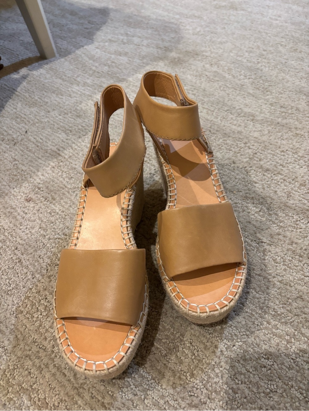 Women’s Frye Tan Espadrille Sandals - Wedge size 6.5